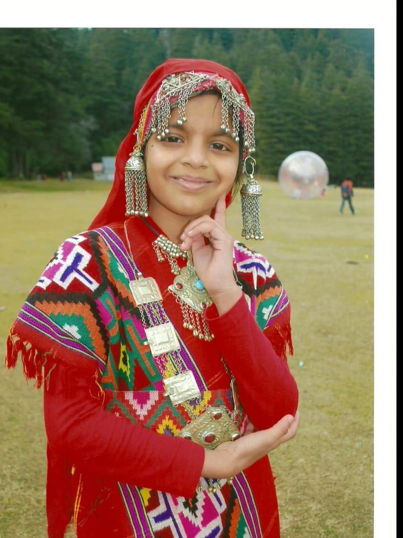 Childhood Kashmiri Pose